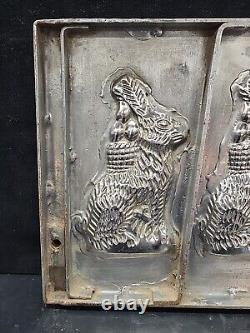 Vintage Easter Bunny Large Cool Rabbits Ice Cream Chocolate Candy Molds Wax Fun