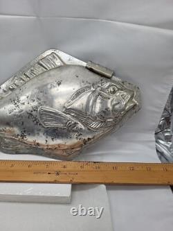 Vintage Fish Ocean Large Tin Mold Cool Treats Ice Cream Candy Chocolate