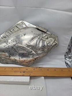 Vintage Fish Ocean Large Tin Mold Cool Treats Ice Cream Candy Chocolate