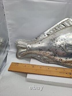 Vintage Fish Ocean Large Tin Mold Cool Treats Ice Cream Candy Chocolate