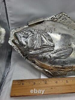Vintage Fish Ocean Large Tin Mold Cool Treats Ice Cream Candy Chocolate