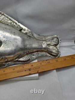 Vintage Fish Ocean Large Tin Mold Cool Treats Ice Cream Candy Chocolate