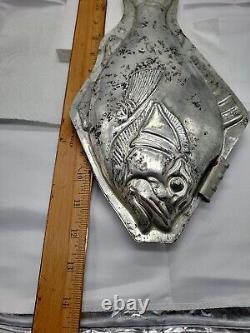 Vintage Fish Ocean Large Tin Mold Cool Treats Ice Cream Candy Chocolate