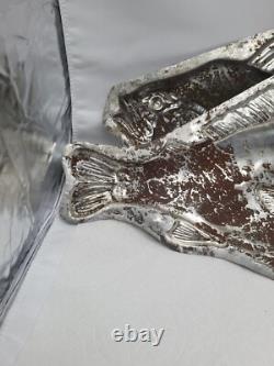 Vintage Fish Ocean Large Tin Mold Cool Treats Ice Cream Candy Chocolate