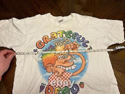 Vintage Grateful Dead 90's Shirt Europe 1972 Sz L Single Stitch Ice Cream Kid