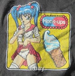 Vintage HOOK-UPS'ICE CREAM GIRL' Skateboard T-SHIRT size XL