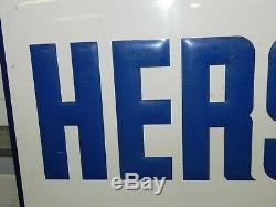 Vintage Hershey's Ice Cream Large Country Store Embossed Metal Sign 45 x 29