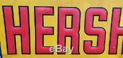 Vintage Hershey's Ice Cream Large Country Store Embossed Metal Sign 47x31