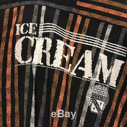 Vintage Ice Cream Striped Pull Over Sweatshirt Crewneck Size Large Italy
