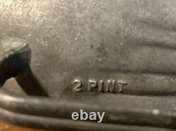 Vintage LARGE 2 PINT Pewter Hen Chicken Ice Cream Mold #40 E &Co S &Co Brevete