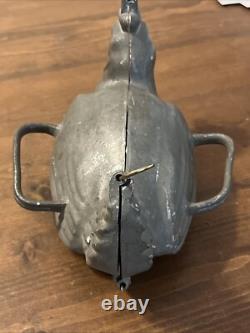Vintage LARGE 2 PINT Pewter Hen Chicken Ice Cream Mold #40 E &Co S &Co Brevete