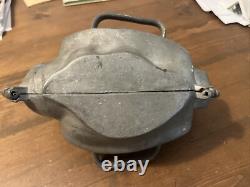 Vintage LARGE 2 PINT Pewter Hen Chicken Ice Cream Mold #40 E &Co S &Co Brevete