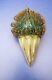 Vintage LARGE Ice Cream Cone Wire Wrapped Glass Christmas Ornament GREEN