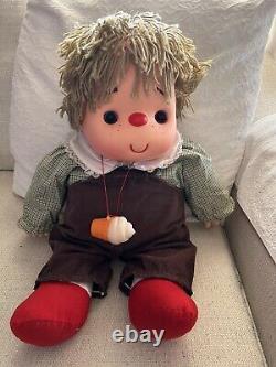Vintage Large 26 Ice Cream Girl & Boy Doll With Cone Necklace. Well Taken Care