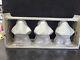 Vintage Large 3 Santa Claus Hinged 5 Piece Ice Cream Chocolate Molds Wax Fun