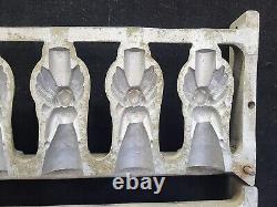 Vintage Large 6 Winged Angels Hinged Cake Ice Cream Chocolate Molds Wax Fun