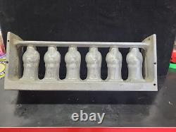 Vintage Large 6 Winged Angels Hinged Cake Ice Cream Chocolate Molds Wax Fun