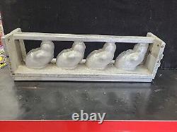 Vintage Large Easter Chicks Eggs Hinged Cake Ice Cream Chocolate Molds Wax Fun
