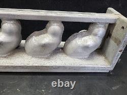 Vintage Large Easter Chicks Eggs Hinged Cake Ice Cream Chocolate Molds Wax Fun
