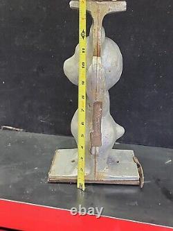 Vintage Large Happy Teddy Bear Hinged Cake Ice Cream Chocolate Molds Wax Fun