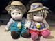 Vintage Large J Shin Ice Cream Doll Boy & Girl Pair / 1980s Complete CLEAN