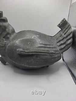 Vintage Large Pewter Bird C. C. BREVETE Cake Ice Cream Chocolate Mold