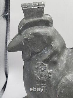 Vintage Large Pewter Bird C. C. BREVETE Cake Ice Cream Chocolate Mold