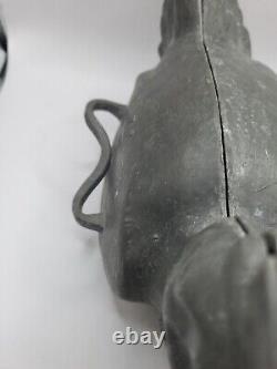 Vintage Large Pewter Bird C. C. BREVETE Cake Ice Cream Chocolate Mold