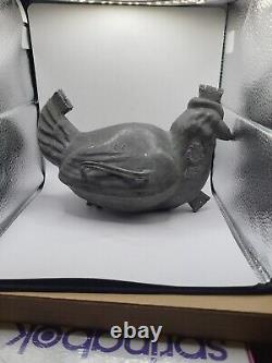 Vintage Large Pewter Bird C. C. BREVETE Cake Ice Cream Chocolate Mold