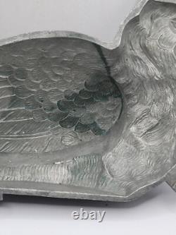 Vintage Large Pewter Bird C. C. BREVETE Cake Ice Cream Chocolate Mold