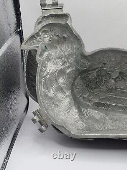 Vintage Large Pewter Bird C. C. BREVETE Cake Ice Cream Chocolate Mold