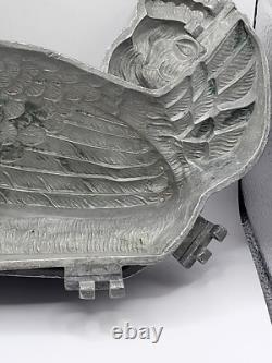 Vintage Large Pewter Bird C. C. BREVETE Cake Ice Cream Chocolate Mold