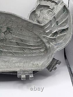 Vintage Large Pewter Bird C. C. BREVETE Cake Ice Cream Chocolate Mold