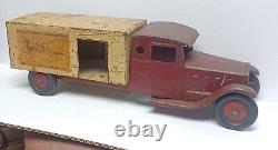 Vintage Large Steelcraft Toy Pressed Steel Fro-Joy Ice Cream Delivery Truck