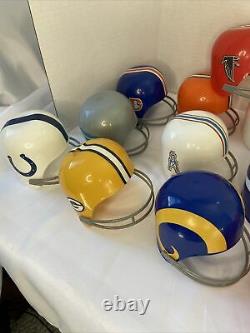 Vintage Lot (18)1974 Laich NFL Plastic Football Team Helmet Ice Cream Cups