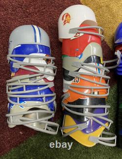 Vintage Lot MLB NFL Plastic Football Baseball Team Helmet Ice Cream Cups