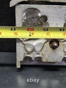 Vintage Metal Large Rare 8 Santa Industrial Cake Ice Cream Candy Chocolate Mold
