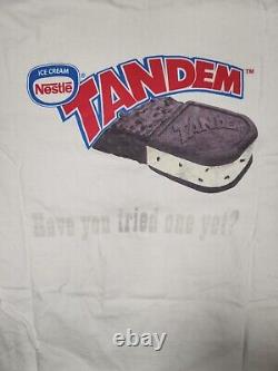 Vintage Nestle Tandem Ice Cream Bar Promo T Shirt XL One Of A Kind Rare