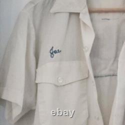 Vintage ORIGINAL Blue Bell Ice Cream Made In USA Uniform Men's Shirt Sz Lg