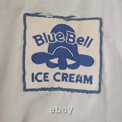 Vintage ORIGINAL Blue Bell Ice Cream Made In USA Uniform Men's Shirt Sz Lg