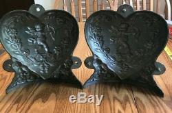 Vintage Pewter Ice Cream Mold E & Co. NY, Large Detailed Heart #198 Very RARE