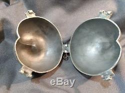 Vintage Pewter Large Peach Banquet Sized Ice Cream Mold 3 Pint S&co