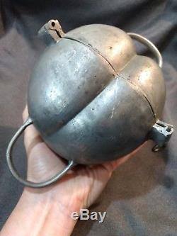 Vintage Pewter Large Peach Banquet Sized Ice Cream Mold 3 Pint S&co