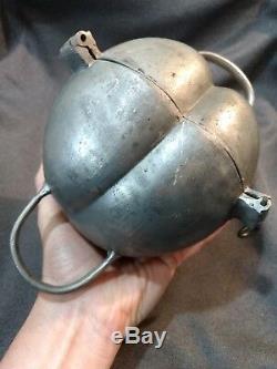 Vintage Pewter Large Peach Banquet Sized Ice Cream Mold 3 Pint S&co