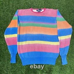 Vintage Polo by Ralph Lauren Ice Cream 90's Striped Sweater, L