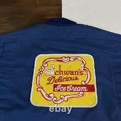 Vintage Schwan's Delicious Ice Cream Work Uniform Jacket Men's Size 40