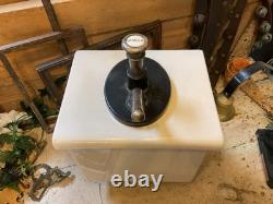 Vintage Soda Shoppe / Ice Cream Parlor Porcelain Vanilla Syrup Large Dispenser