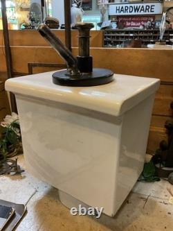 Vintage Soda Shoppe / Ice Cream Parlor Porcelain Vanilla Syrup Large Dispenser
