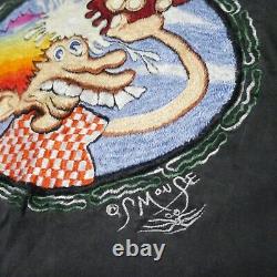 Vintage Stanley Mouse Grateful Dead Ice Cream Boy T-Shirt Embroidered Large