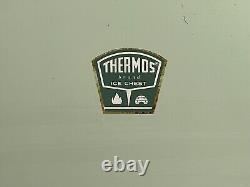 Vintage THERMOS 1950-1960 LARGE Metal Ice Chest Cooler Retro Outdoor Camping